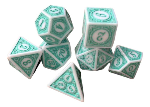 Juego De Dados De 7 Piezas, Dados Poliédricos, Material