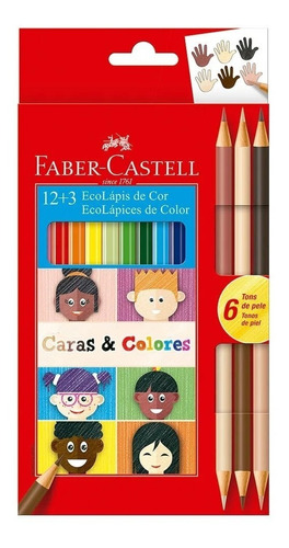 Colores Faber Castell Caras Y Colores Caja X 15    