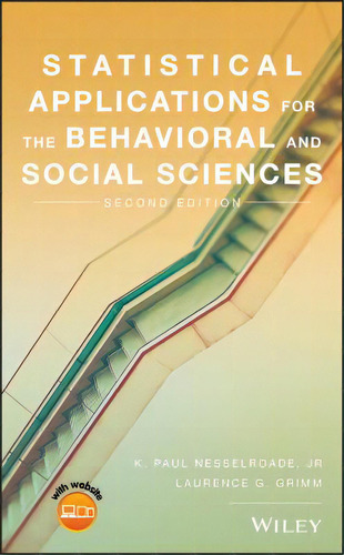 Statistical Applications For The Behavioral And Social Sciences, De Nesselroade, K. Paul. Editorial Wiley, Tapa Dura En Inglés