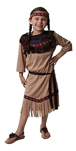 Disfraz De Princesa Nativa Americana, Talla 2-4