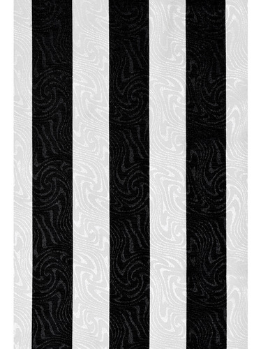 Tecido Jacquard Estampado Listrado Branco E Preto 6m X 1,4m