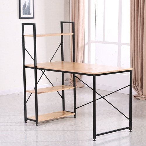 Escritorio Estructura Metalica Con Madera Mdf / Nordik