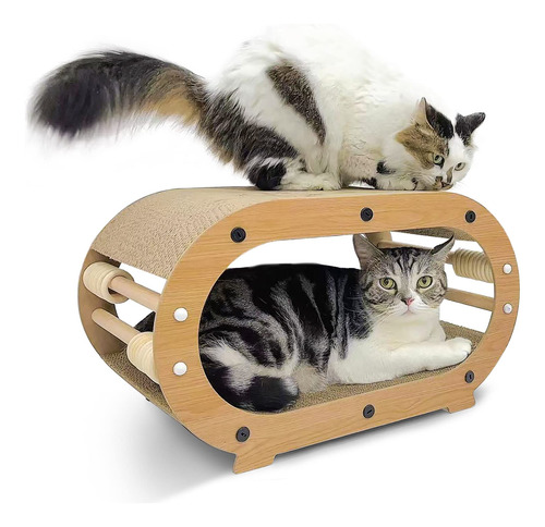 Large Cat Scratcher Bed - Cat Scrathing Cardboard, 100% Reci