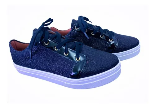 perloro | Tenis Feminino Casual Sapatenis Gravata Original Sola Larga - Sapatos