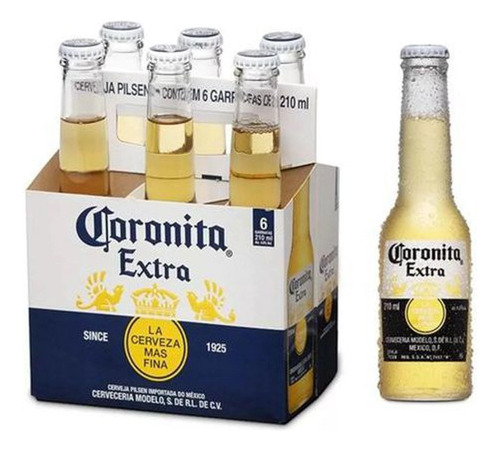 Cerveja Coronita Extra Long Neck 210ml (6 Garrafas)