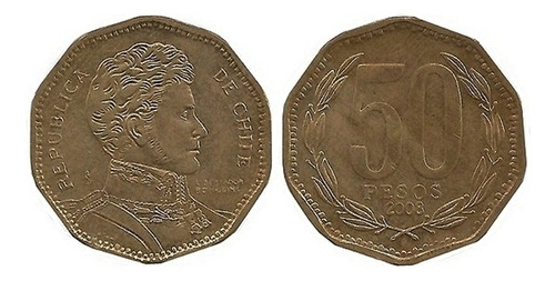 Moneda De $50 Año 2008 Con Falla
