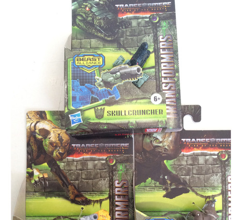 Lote 3 Transformers: Rhinox, Cheetor, Skull Cruncher (Usado)