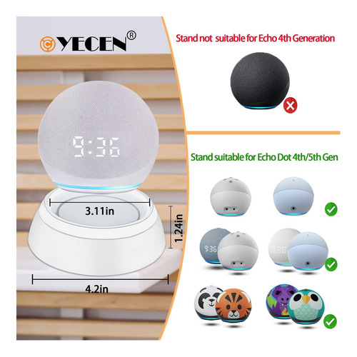 Soporte De Mesa Para Echo Dot 5th Y 4th Generation, Soporte