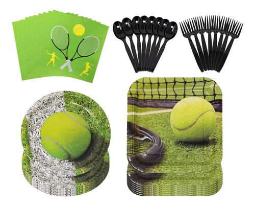 Paquetes De Suministros Para Fiestas De Tenis (101 Piezas Pa