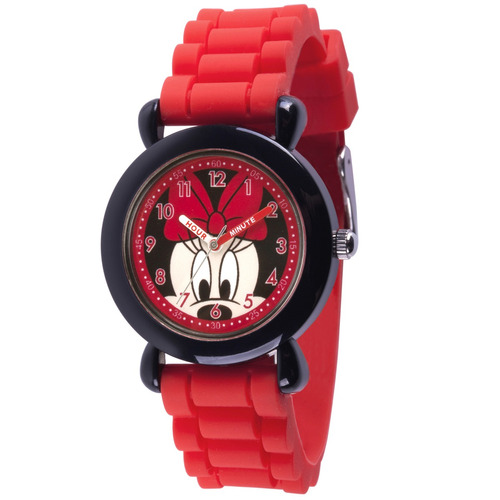 Reloj Disney Para Niños Mickey Mouse De Plastico Negro