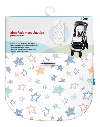 Almofada Viscoelástica Estrelas Para Carrinho 14991 Buba