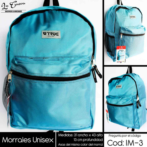 Morrales Bolsos Backpacks Mochilas Unisex Damas Caballeros