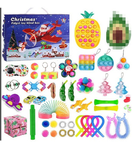 45pcs 2022 Calendario De Adviento Navidad Figetsss Fidget To