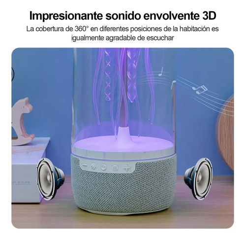 Para Lámpara De Medusa De 7 Colores Con Altavoz Bluetooth