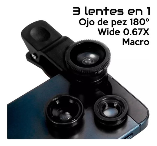 Kit Accesorios Celular Lentes Joystick Bluetooth Cable Usb C