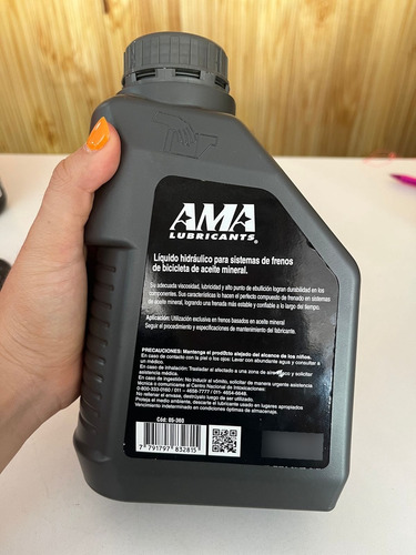 Liquido Hidráulico Para Frenos Ama Lubricants 1 L