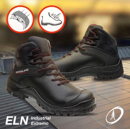 Calzado De Seguridad Riverline Elng3 Evolution Negro