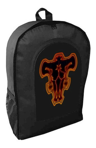 Mochila Negra  Black Clover Anime Adulto / Escolar B28