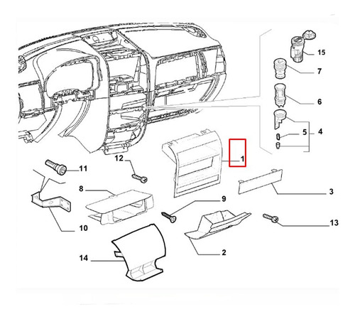 Moldura Rádio 1din Fiat Palio Siena Strada G3 Original Preta