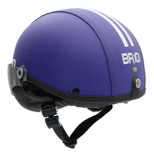 Capacete Coquinho Scooter Elétrica Bike Roxo Viseira