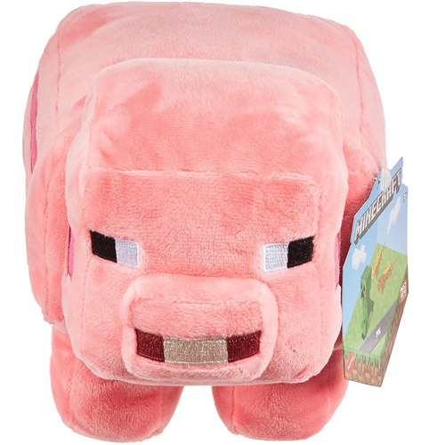 Minecraft Plush 8-in Pig Character Doll, Suave, Colec