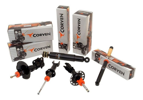 Kit 4 Amortiguadores Corven Plus Fiat 500 Desde 2007