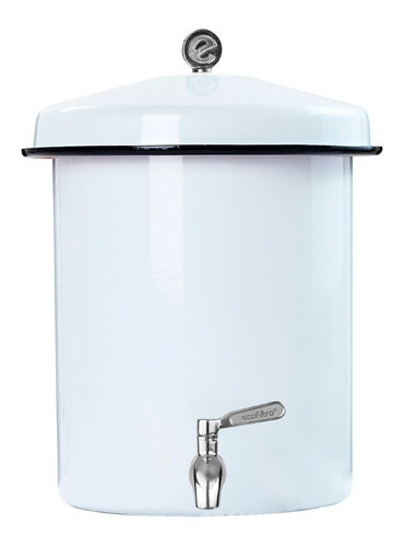 Ecofiltro Dispensador Y Filtro De Agua Peltre Mini 5.5l Color Blanco brillante