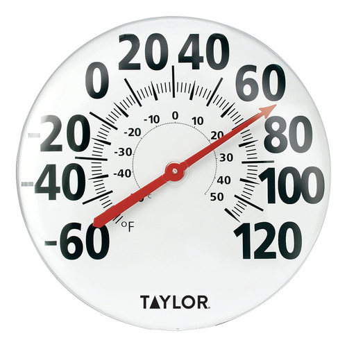 Taylor Termometro De Pared De Metal Extra Grande Para Interi