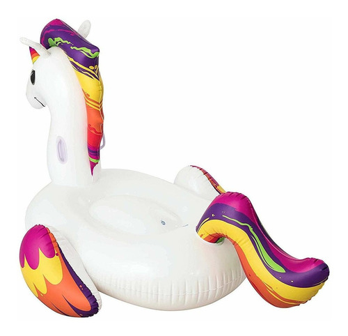 Imagen 5 de 10 de Colchoneta Inflable Unicornio 224cm Bestway 41113 Bigshop