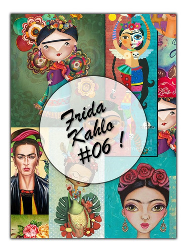 Frida Kahlo #06!  Lámina Decoupage Autoadhesiva 30 X 42 Cm