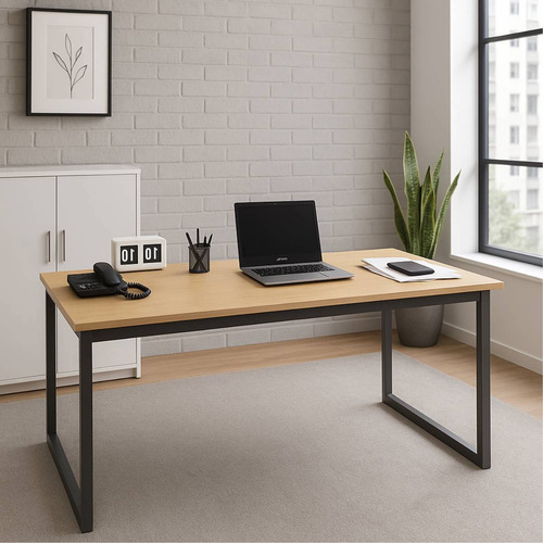 Mesa Escritório Estudo Trabalho Moderna Grande Industrial
