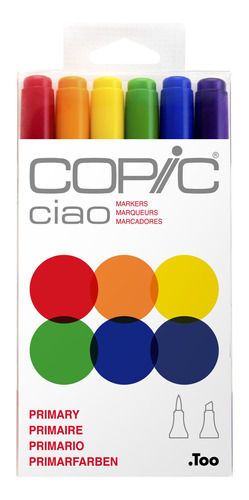 Copic Ciao 6 Lápices: 2 Primary