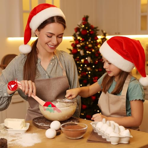 10 Espátulas De Silicona Navideñas Whaline - Espátula Con Di