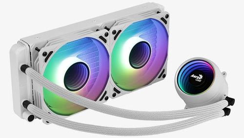 Imagen 3 de 10 de Watercooling Aerocool Mirage L240 Argb White Intrl Amd