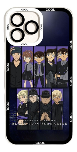 Funda De Teléfono Anime Detective Conan Para iPhone 12, 11,