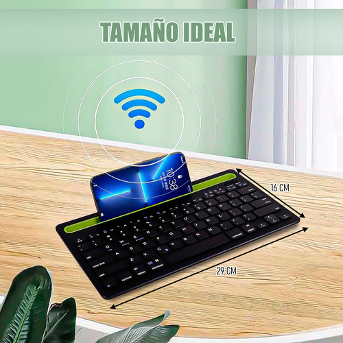 Teclado Inalámbrico Bluetooth Teclado Silencioso Recargable