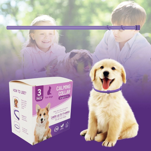 Collar Calmante Para Mascotas, Ajustable Para Perros Y Gatos