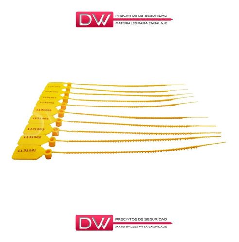 Imagen 4 de 10 de Precinto Cola De Ratón Numerados 25 Cm Nº X 1000un Oferta!