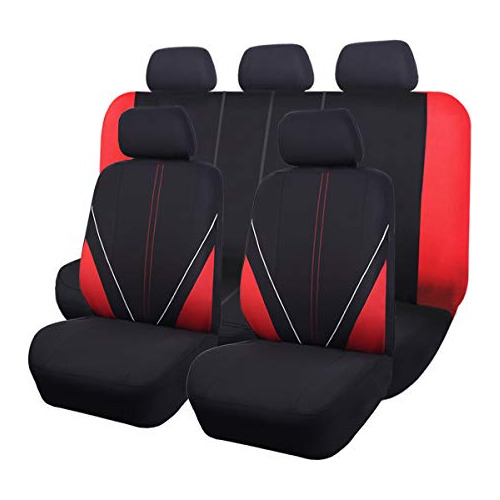 Fundas De Asiento De Coche Juego Completo Estilo Deport...