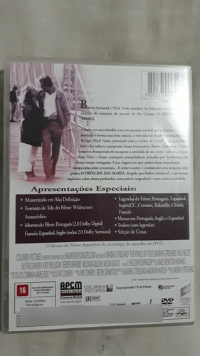 Dvd O Príncipe Das Marés Barbra Streisand Nick Nolte A28