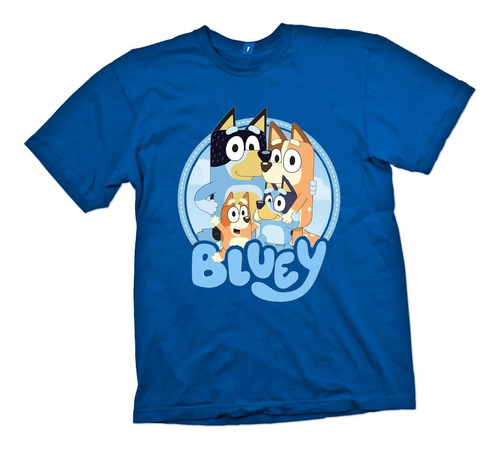 Polera Para Niños Bluey Estampada Dtf Cod 001