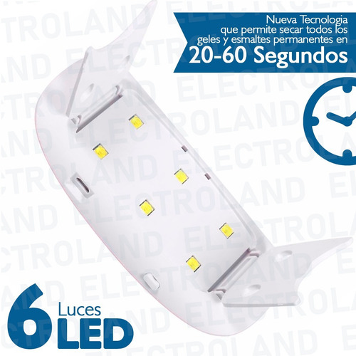 Cabina Led Uv Sun Mini 6w Secador Uñas Esculpidas Gelificada