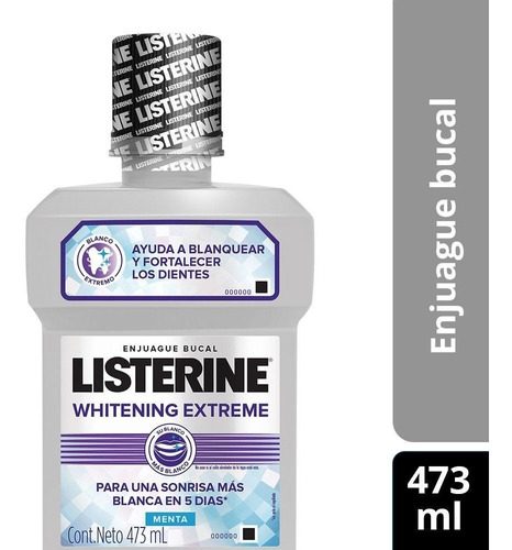 Listerine Whitening Extreme Enjuague Bucal X 473ml 