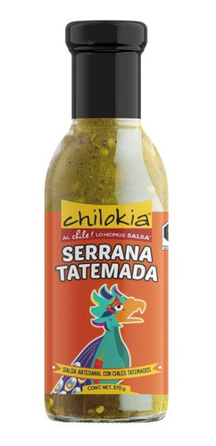 12 Salsas Caseras Chilokia Con Chile Serrano 370 G C/u