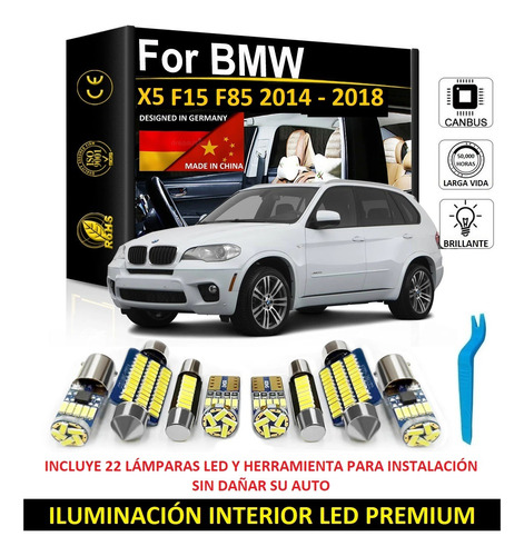 Kit Iluminación Interior Premium Led Bmw X5 F15 85 2014-2018