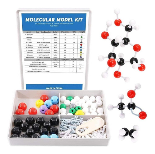 Kit Molecular De Química Bioquímica Swpeet 125 Piezas