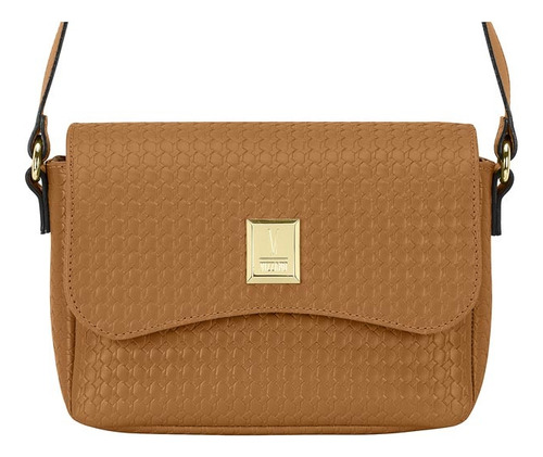 Bolsa feminina Bandolera Vizzano Tiracolo cor Camel