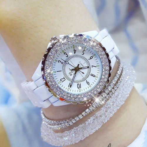 Reloj De Cerámica Para Mujer Elegante Reloj De Pulsera De Di