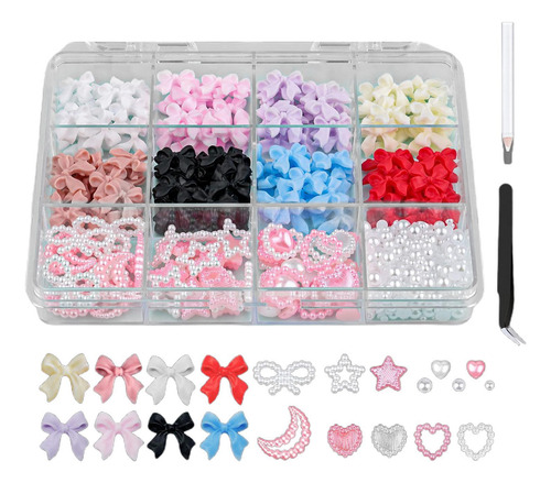 Joyas 3d Para Uñas: Perlas Manicure Accesorios Mx