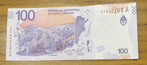 Billete De 100 Pesos Taruca Serie A Sin Circular